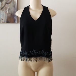 Donna Morgan Petites sleeveless beaded top